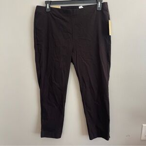 Michael Kors Pants Womens XL Authentic Pull on Super skinny slacks Black NWT